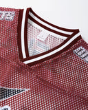 V-neck Graphic Mesh Jersey | Inflation Streetwear INFLATION