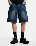 Deconstructed Washed Denim Jorts | Inflation Streetwear INFLATION