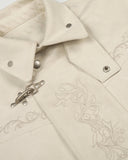 Embroidery Jacquard Cropped Clasp Jacket | Inflation Streetwear INFLATION