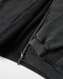 Totem Rhinestone Acid Wash Zip Up Hoodies | Inflation Streetwear INFLATION