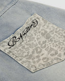 Leopard Patch Barrel Wide Leg Jeans | Inflation Streetwear INFLATION