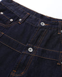 Double Waist Rivet Baggy Jorts | Inflation Streetwear INFLATION