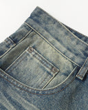 Mid-Length Washed Denim Shorts | Inflation Streetwear INFLATION