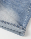 Ripped Mid-Length Washed Denim Shorts | Inflation Streetwear INFLATION