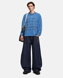 Script Graphic Waffle Long Sleeve T-Shirt | Inflation Streetwear