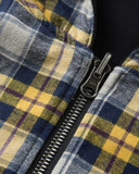 Yellow Plaid Reversible Zip-Up Hoodie | INFLATION Streetwear INFLATION