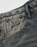 Cinch Back Buckle Acid Washed Jorts | Inflation Streetwear INFLATION