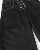 Raw Metal Clasp Baggy Jeans | Inflation Streetwear INFLATION