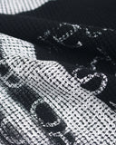 Distressed Cross Studded Waffle T-Shirt | Inflation Streetwear