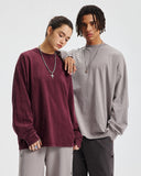 Distressed Aicd Wash Oversized  Long Sleeve Tees | Inflation Streetwear INFLATION