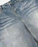 Whisker Wash Bamboo Weave Jeans | Inflation Streetwear