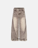 Retro Washed Wide Leg Baggy Jeans | Inflation Streetwear INFLATION
