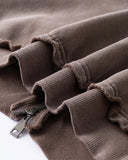 Monkey Wash Ripped Zip Up Hoodies | Inflation Streetwear INFLATION