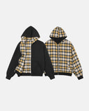 Reversible Plaid Zip Up Hoodies | Inflation Streetwear INFLATION
