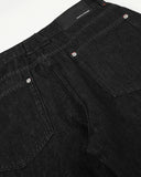 Side Eyelet Button Barrel Jeans | Inflation Streetwear INFLATION