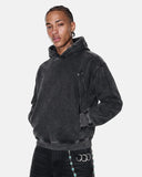 Washed Eyelet Boxy Hoodie | Inflation Streetwear