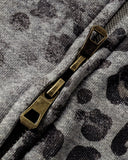 Leopard Print Boxy Zip Up Hoodie | Inflation Streetwear INFLATION