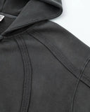 Contrast Stitching Distressed Wash Zip Up Hoodies | Inflation Streetwear INFLATION
