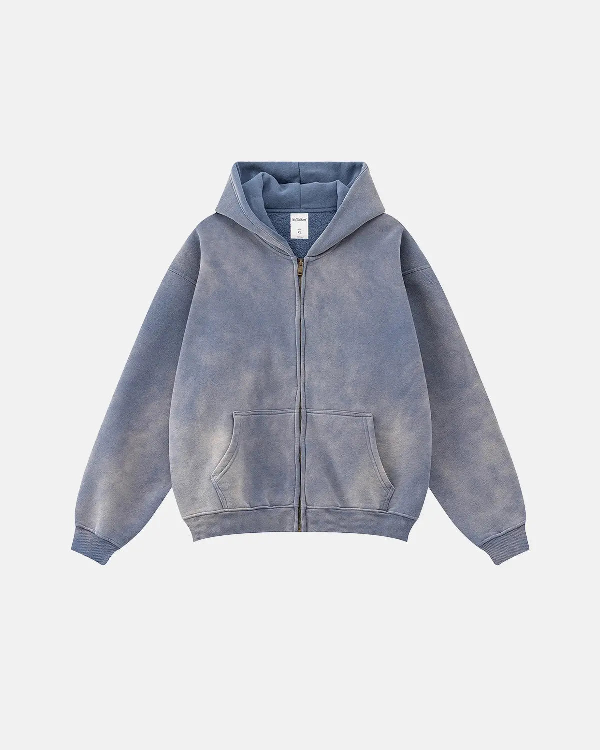 Acid Washed Zip Up Hoodies | Inflation Streetwear – INFLATION
