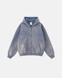 Acid Washed Zip Up Hoodies | Inflation Streetwear INFLATION