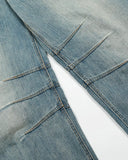 Deconstructed Bamboo Weave Baggy Jeans | Inflation Streetwear INFLATION