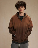INFLATION Monkey Wash French Terry Zip Up Hoodies INFLATION