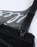 Asymmetric Buckle Denim Overalls Jeans | Inflation Streetwear INFLATION