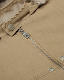 Detachable Hooded Faux Fur Padded Jacket | Inflation Streetwear INFLATION