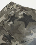 Full Printing Star Camo Baggy Jeans | Inflation Streetwear INFLATION
