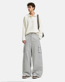 Structured Wide Leg Cargo Pants | Inflation Streetwear