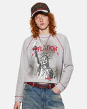 Distressed Graphic Waffle T-Shirt | Inflation Streetwear
