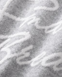 Script Letter Graphic Knit Sweater | Inflation Streetwear