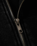 Dirty Washed Studded Boxy Zip Up Hoodie | Inflation Streetwear