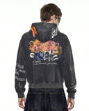 Boxy Graffiti Zip Up Hoodie | Inflation Streetwear INFLATION