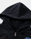 Graffiti Washed Zip Up Hoodie | Inflation Streetwear