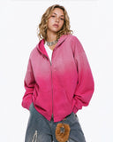 INFLATION Monkey Wash French Terry Zip Up Hoodies