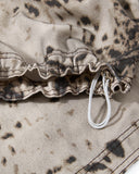 adjustable drawcord hem detail on cargo pants