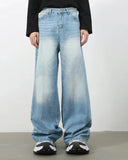 INFLATION Wasehed Straight Wide Leg Jeans INFLATION