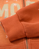 Distressed Star Boxy Zip Up Hoodie | Inflation Streetwear
