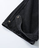 Whiskered Rhinestone Baggy Denim Jeans | Inflation Streetwear INFLATION