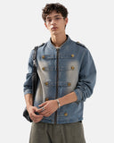 Napoleon-Inspired Washed Denim Jacket | Inflation Streetwear