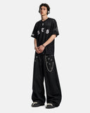 Gothic Embroidered Mesh Jersey | Inflation Streetwear