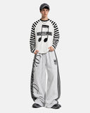 Music Graphic Striped Long Sleeve T-Shirt | Inflation Streetwear