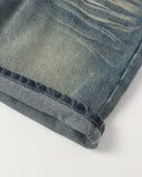 Mid-Length Washed Denim Shorts | Inflation Streetwear INFLATION