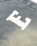 Rhinestone Cross Double Waist Denim Jorts | Inflation Streetwear INFLATION