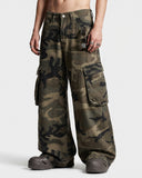 Camo Cargo Barrel Pants | Inflation Streetwear INFLATION