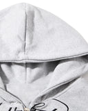 Camo Script Graphic Cropped Hoodie | Inflation Streetwear