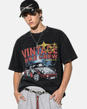 Vintage Race Car Snow Wash Oversized Tee | Inflation Streetwear INFLATION