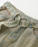 Beaded Studded Washed Baggy Jeans | INFLATION Streetwear INFLATION