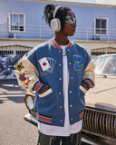 Poker Embroidery Varsity Jacket | Inflation Streetwear INFLATION